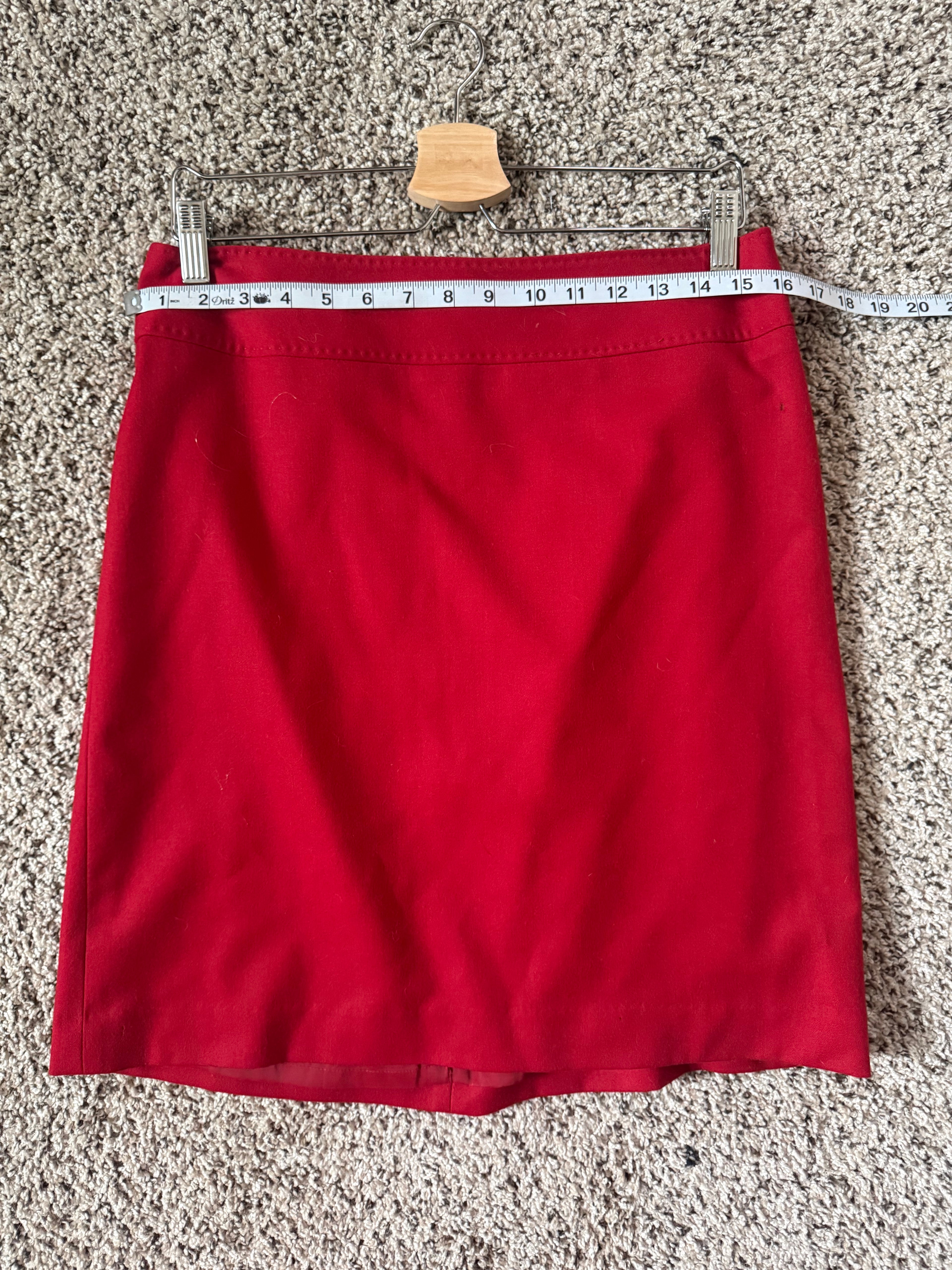 Talbots 99% Wool 1% Spandex Size 8 Pencil Skirt