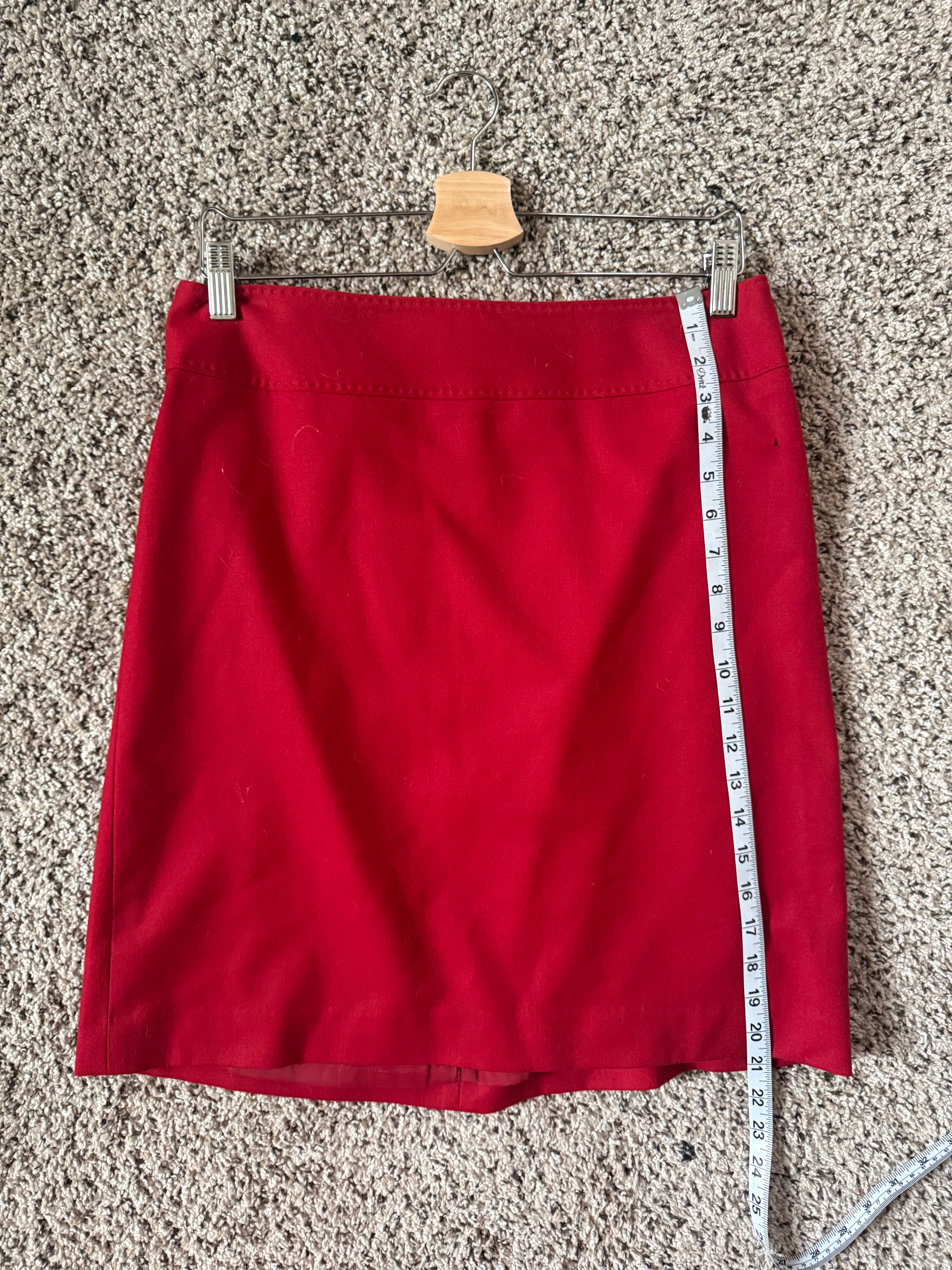 Talbots 99% Wool 1% Spandex Size 8 Pencil Skirt