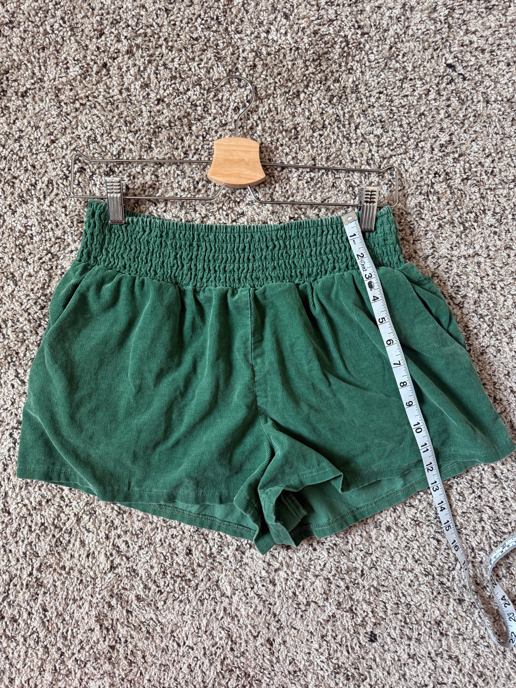 Wild Fable 100% Cotton S Green Corduroy Shorts