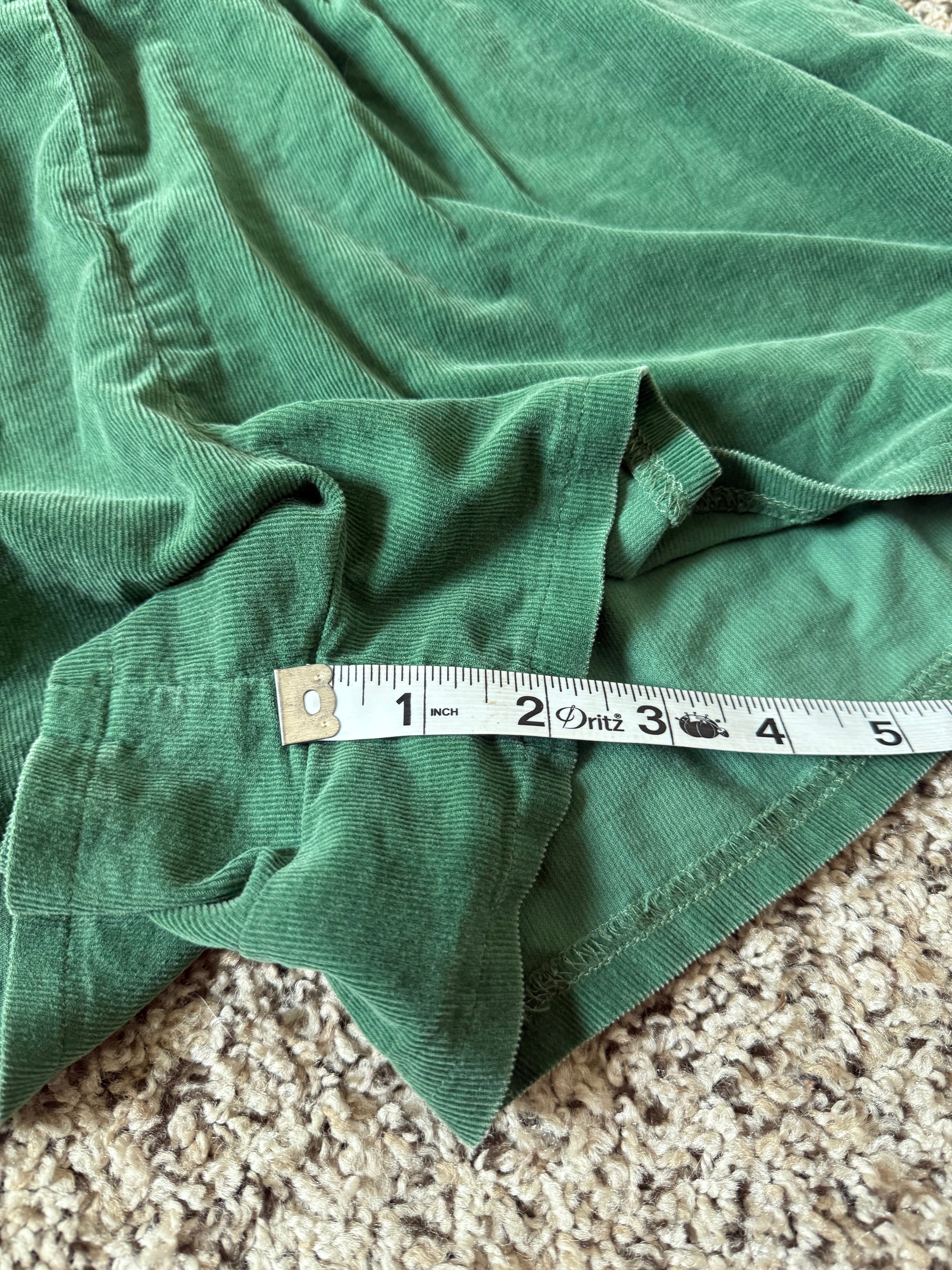 Wild Fable 100% Cotton S Green Corduroy Shorts