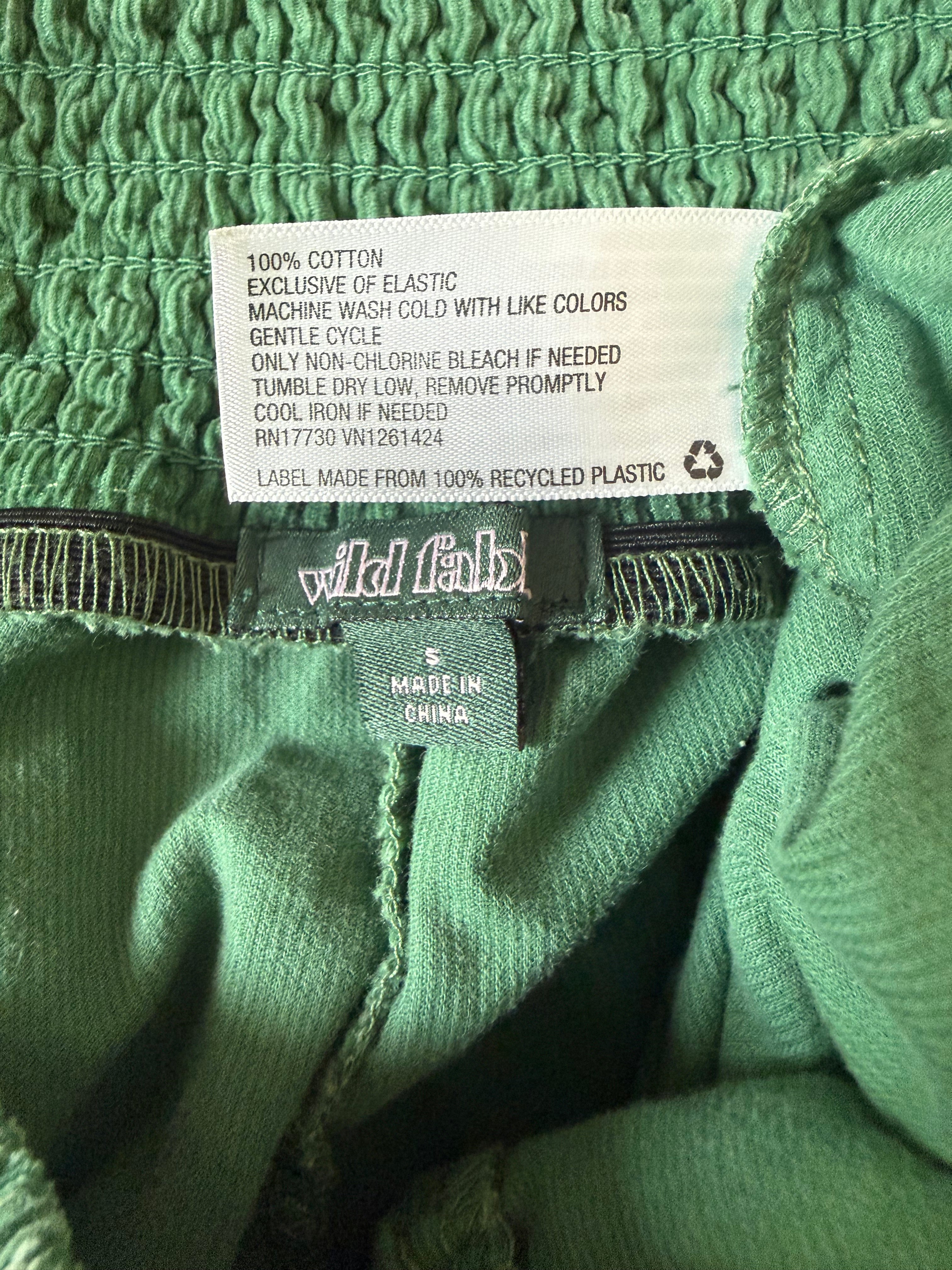 Wild Fable 100% Cotton S Green Corduroy Shorts
