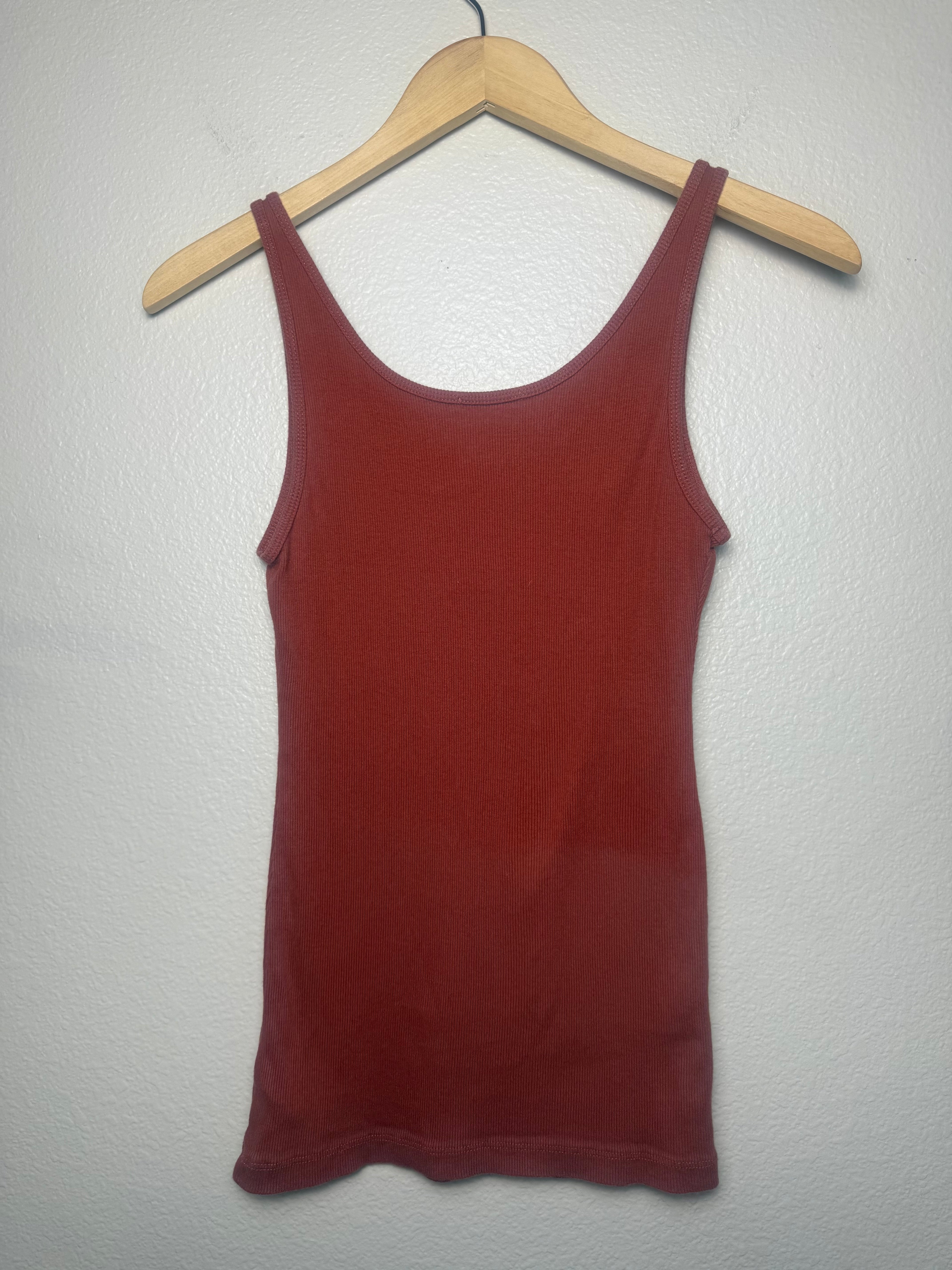 James Perce 100% Cotton Size 1 Rosewood Tank Top