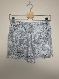 Natori 100% Cotton XS White with Black Maze Design Shorts