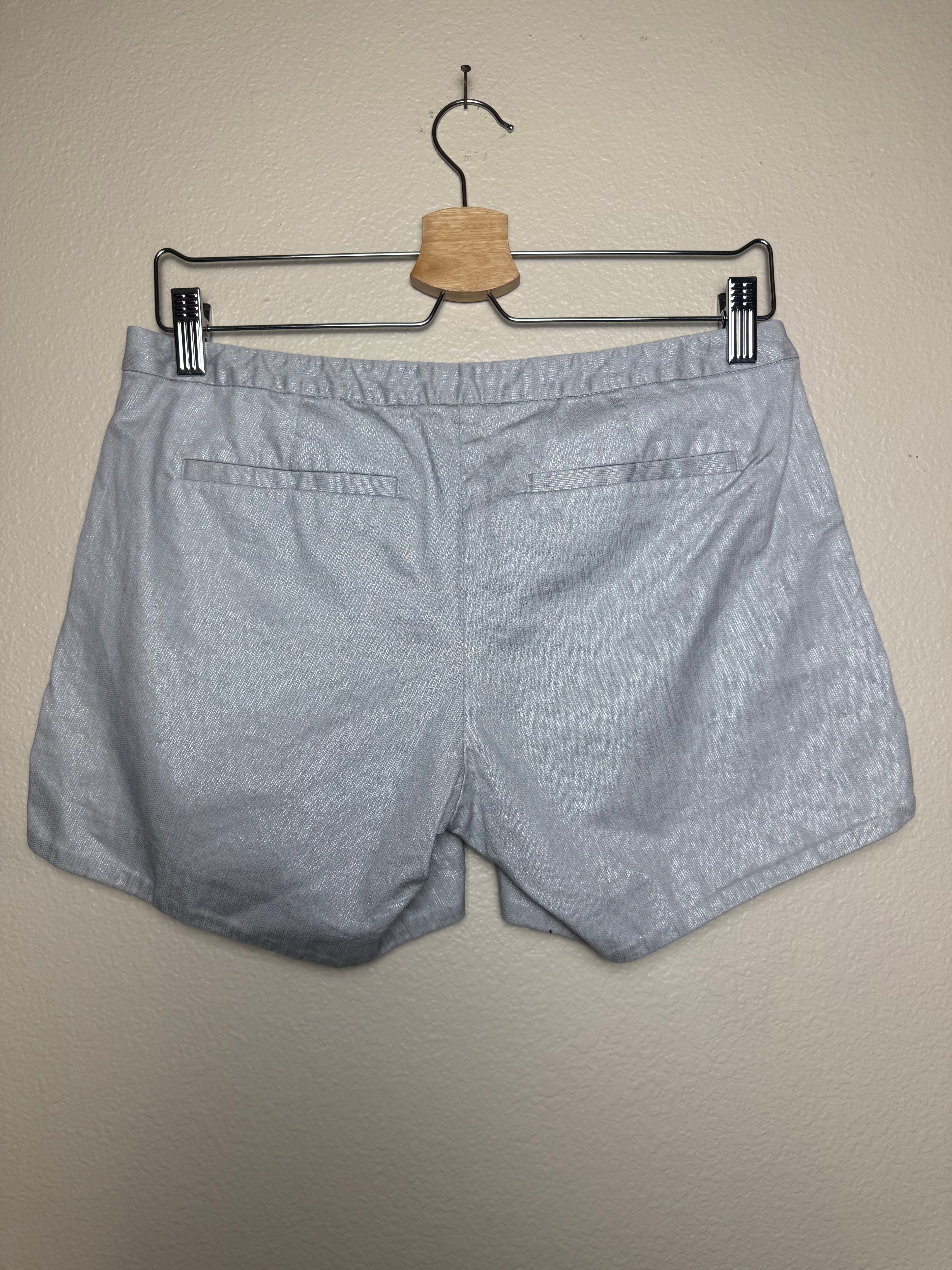 Lily Pulitzer 100% Cotton Size 2 Grey Shimmery Metallic Shorts