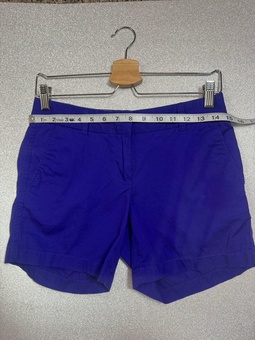 J. Crew 100% Cotton Size 0 Royal Blue Chino Shorts