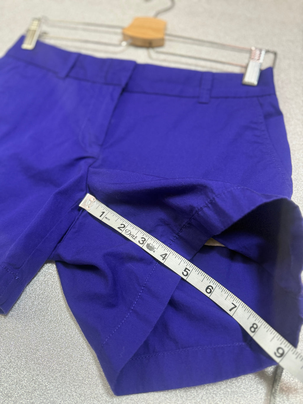 J. Crew 100% Cotton Size 0 Royal Blue Chino Shorts