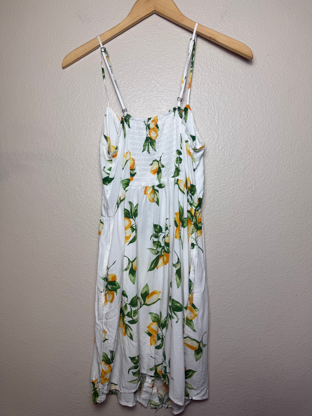 Mimi Chica 100% Rayon L Lemon Print Mini Sundress