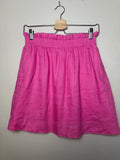 J. Crew 100% Linen Size 4 Pink Mini Skirt