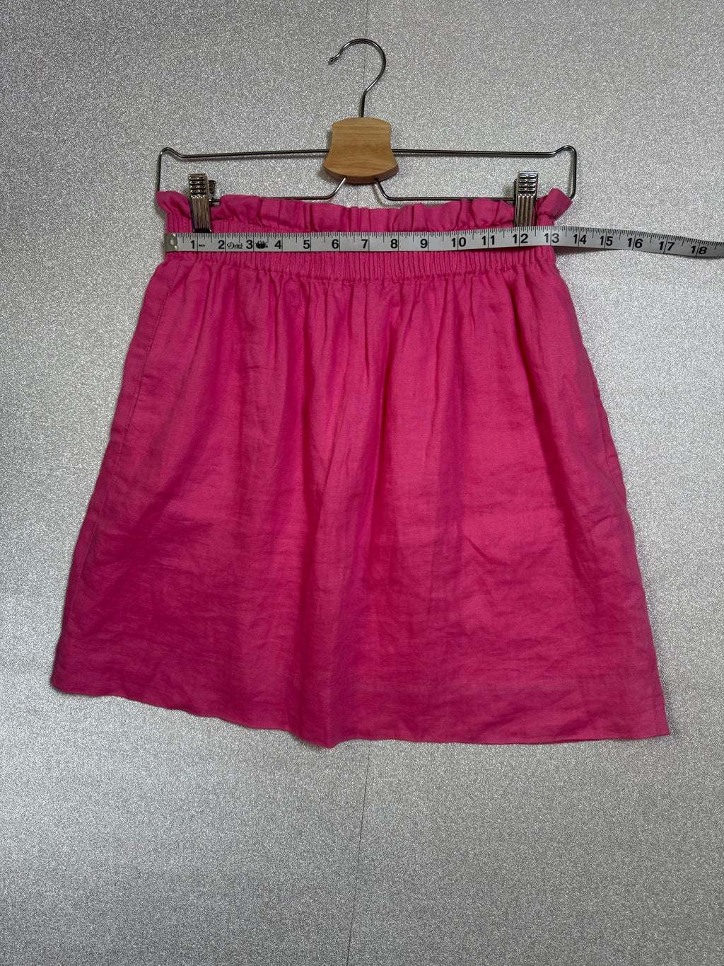 J. Crew 100% Linen Size 4 Pink Mini Skirt