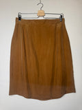Apart 100% Silk Size 14 Light Brown Pencil Skirt