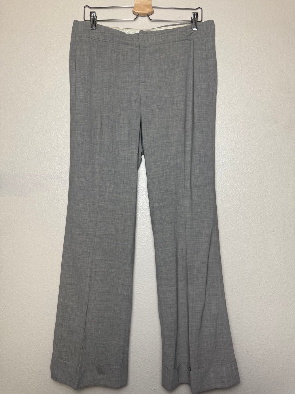 Banana Republic 97% Wool 3% Spandex Size 8 Light Grey Martin Fit Pants