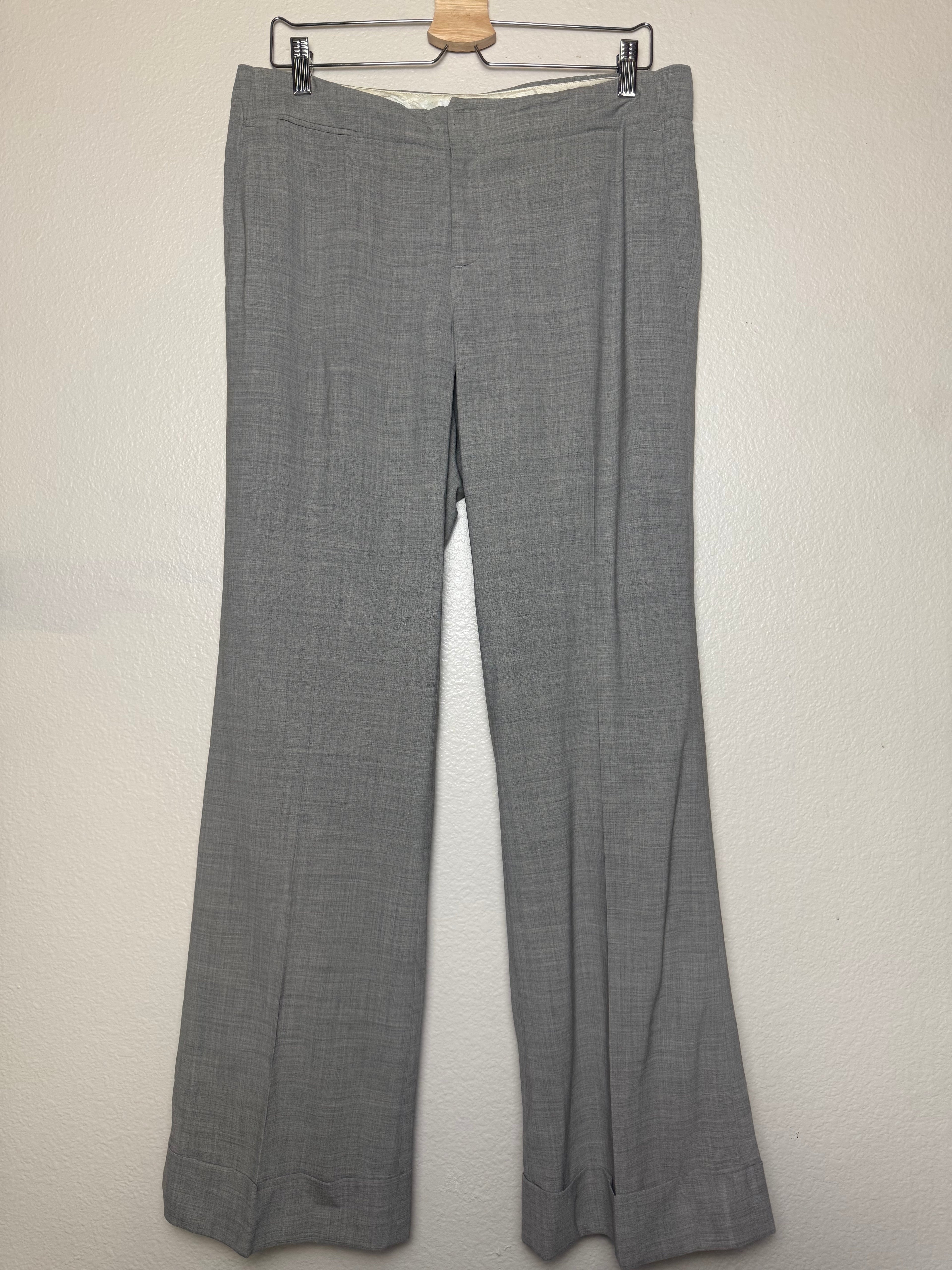 Banana Republic 97% Wool 3% Spandex Size 8 Light Grey Martin Fit Pants