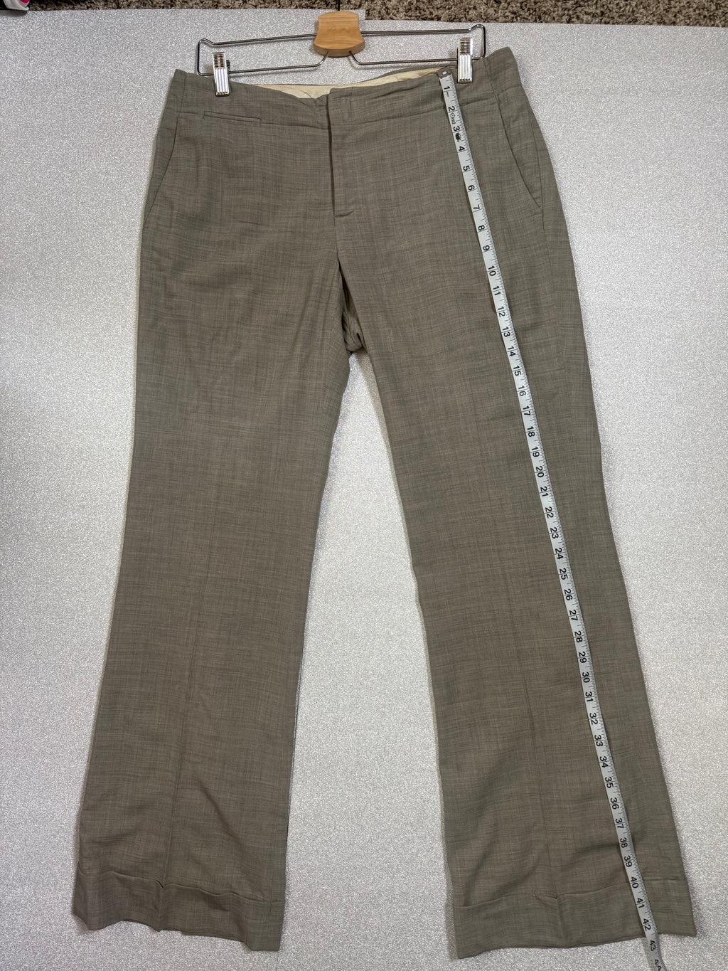 Banana Republic 97% Wool 3% Spandex Size 8 Light Grey Martin Fit Pants