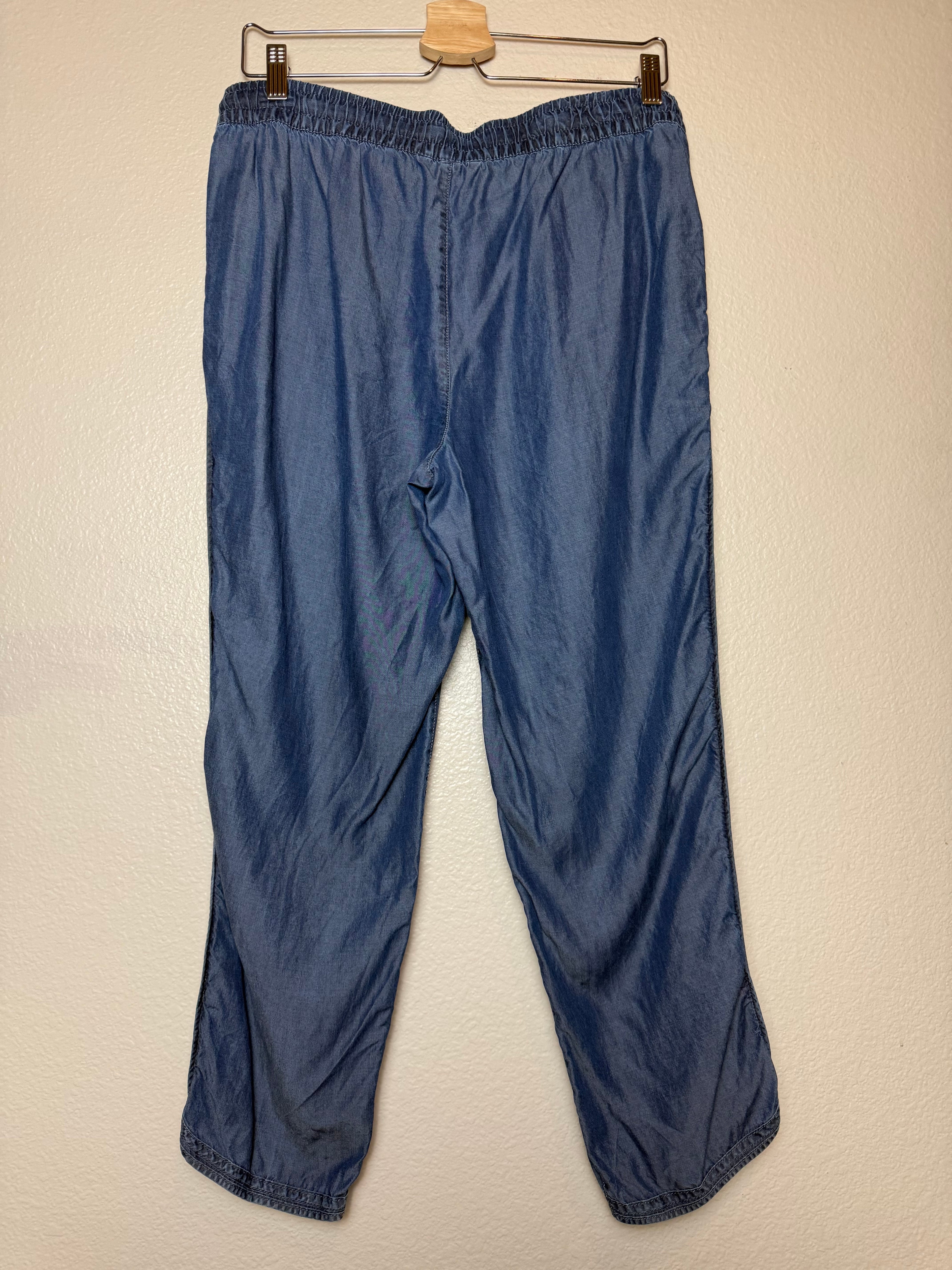 Lands End 100% Lyocell Size 10 Blue Denim-Colored Pants