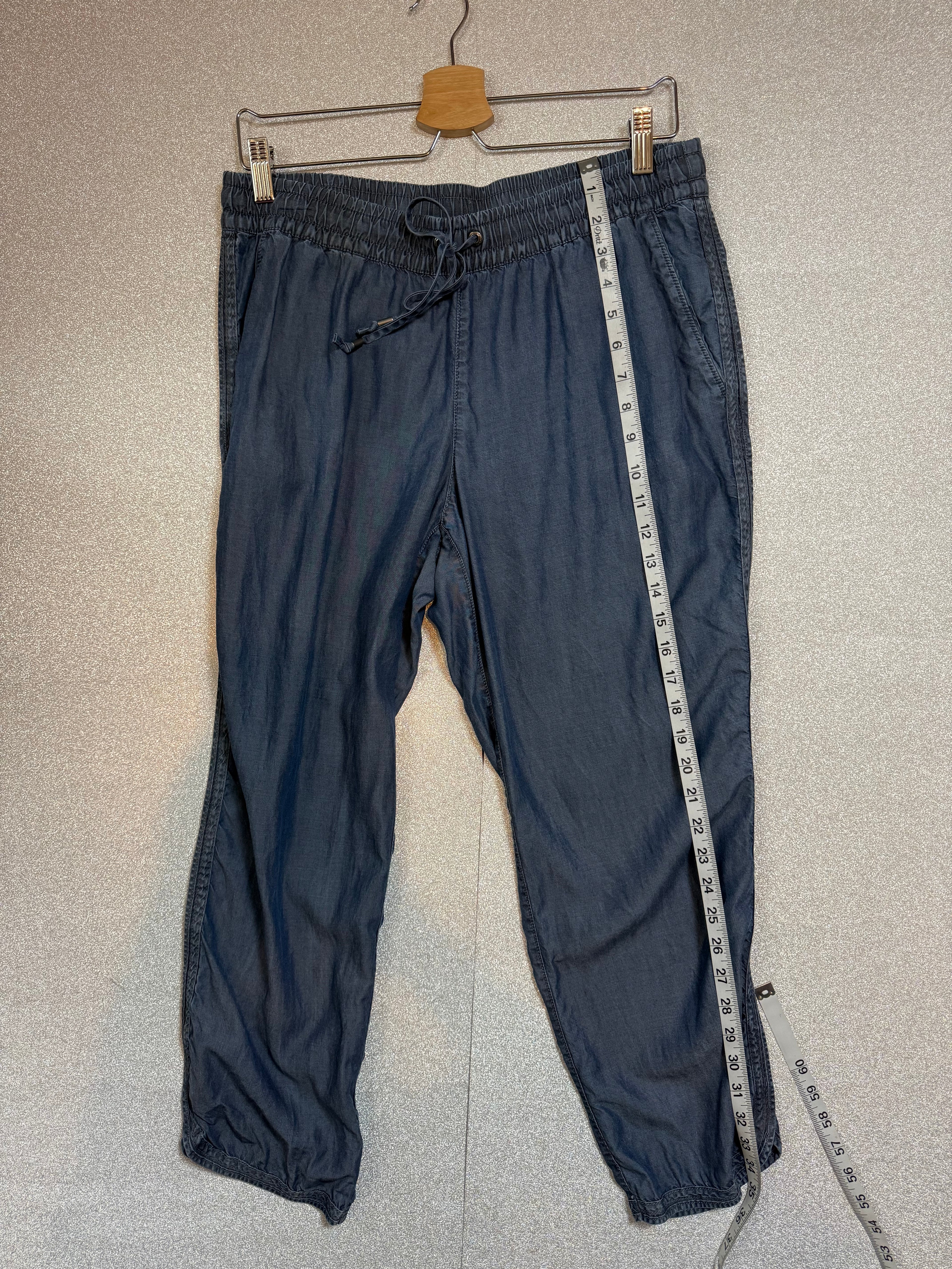 Lands End 100% Lyocell Size 10 Blue Denim-Colored Pants