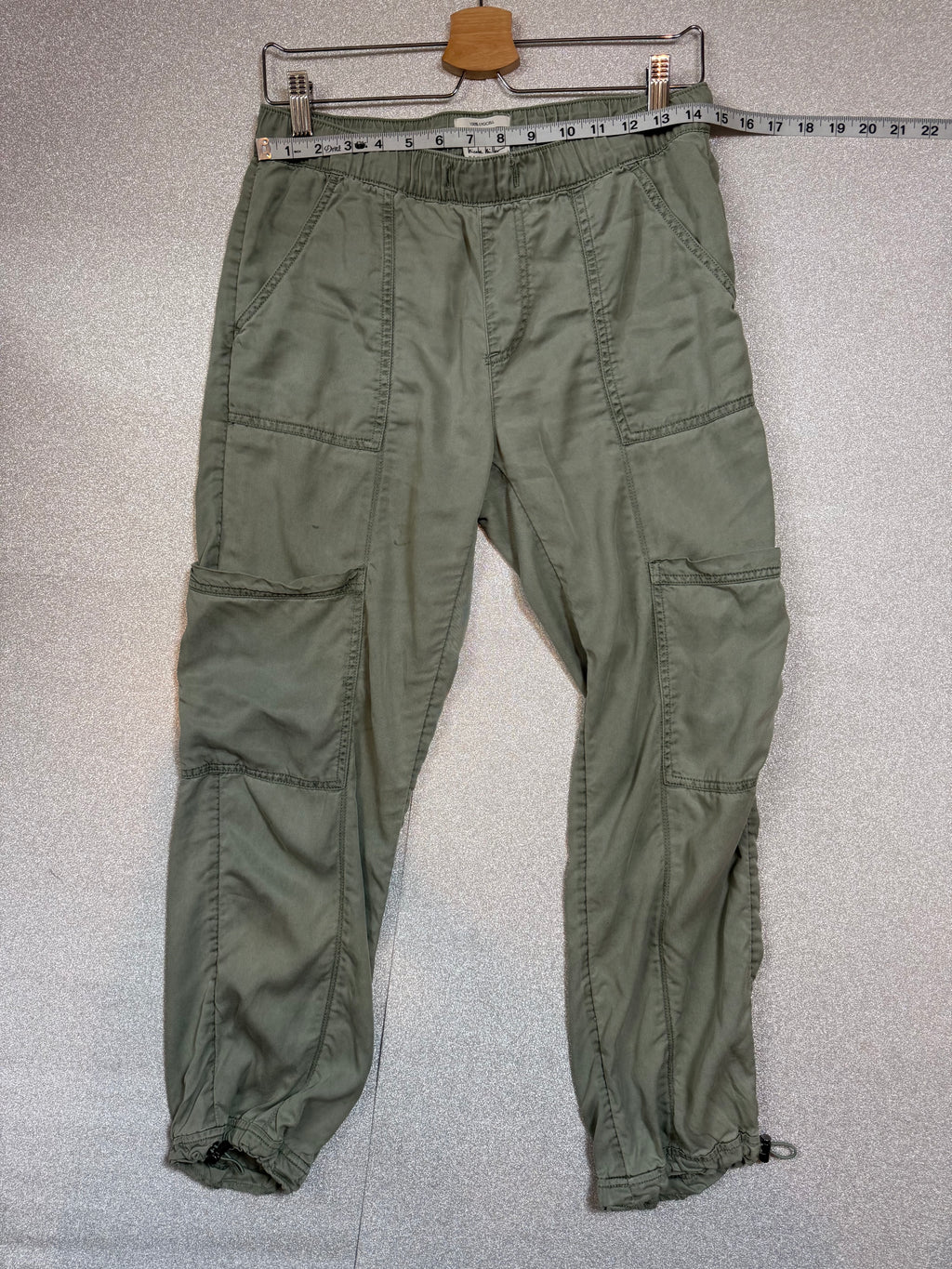 Nicole Miller New York 100% Lyocell S Army Green Pants