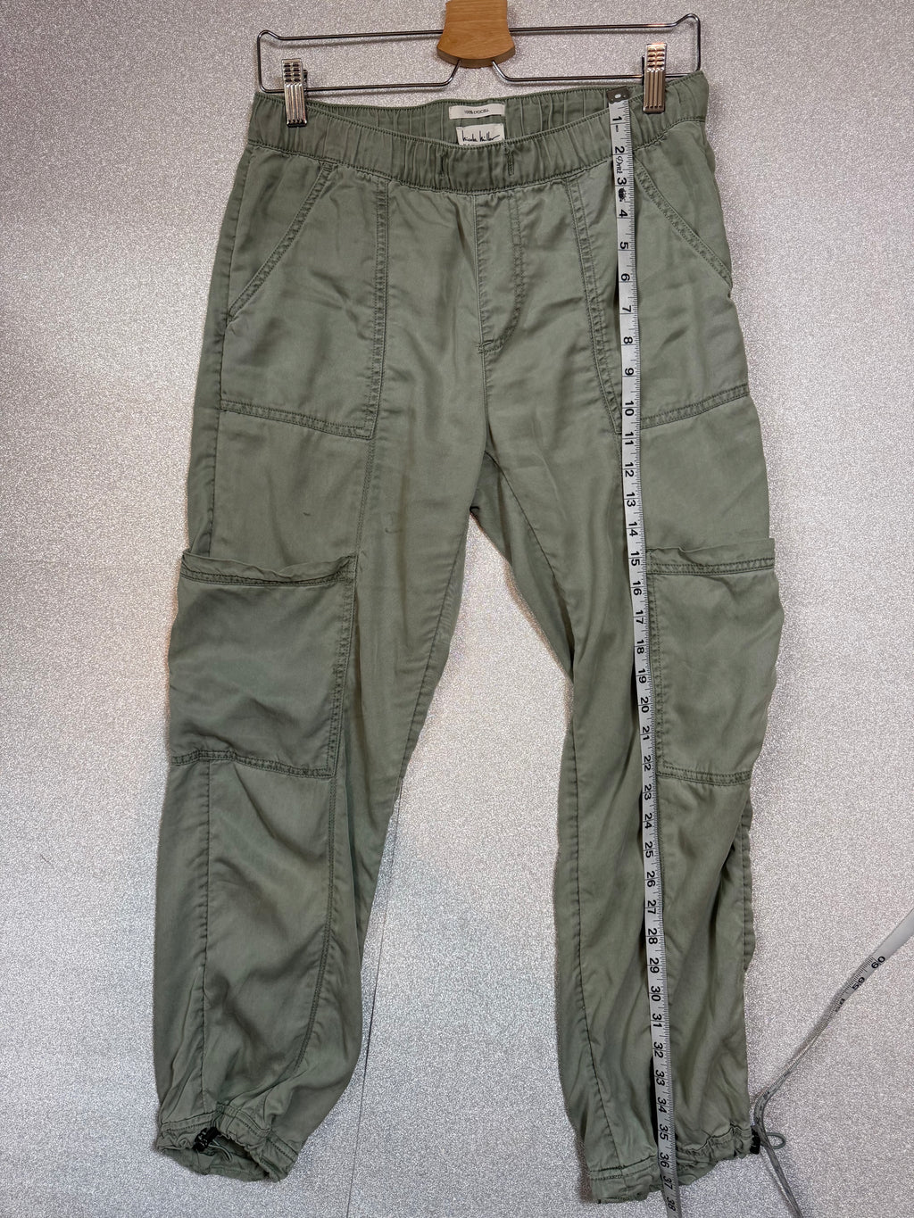 Nicole Miller New York 100% Lyocell S Army Green Pants