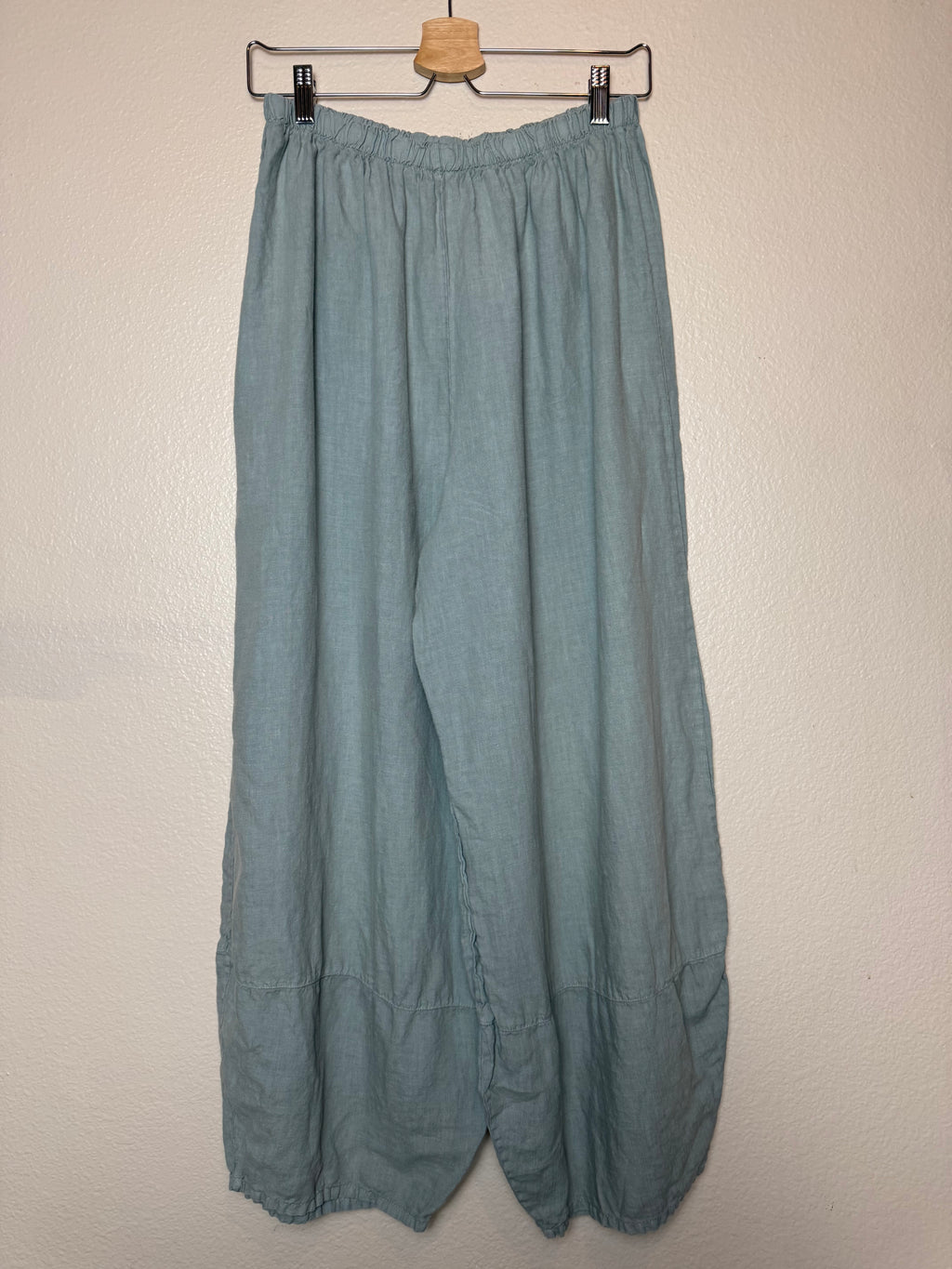 Bryn Walke 100% Linen XL Army Green Palazzo Pants