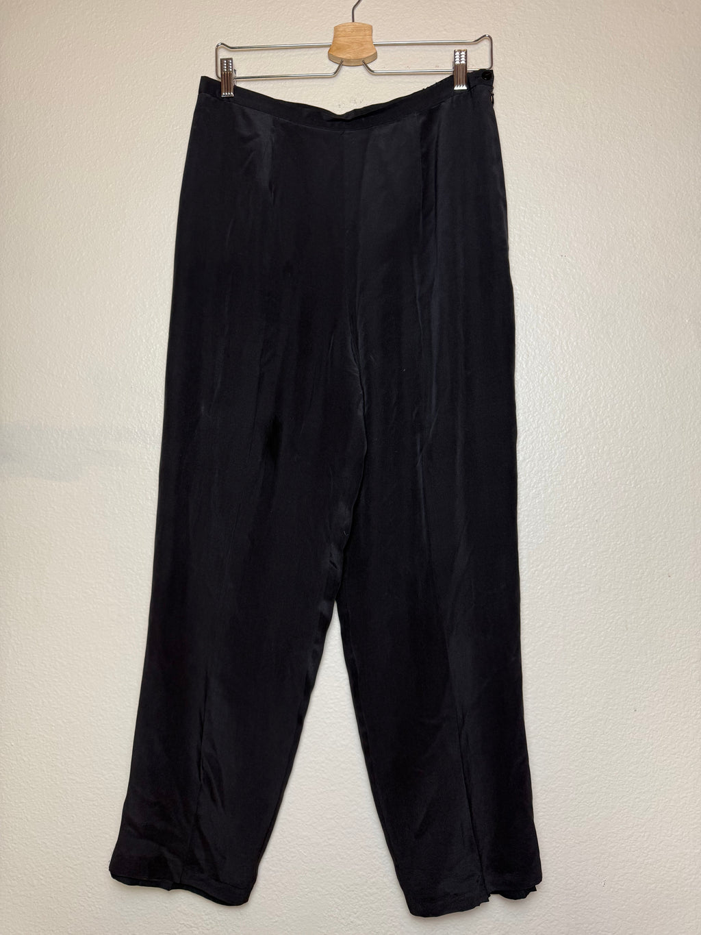 Robbie Bee 100% Silk Size 12 Black Pants