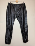 Harve Benard 100% Leather Size 14 Black Skinny Pants
