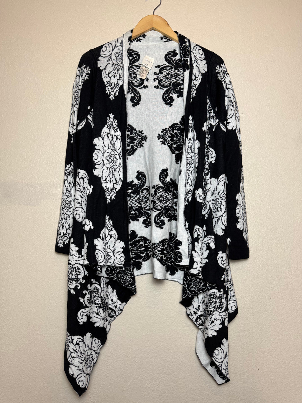Soma 100% Cotton S/M Black and White Cardigan