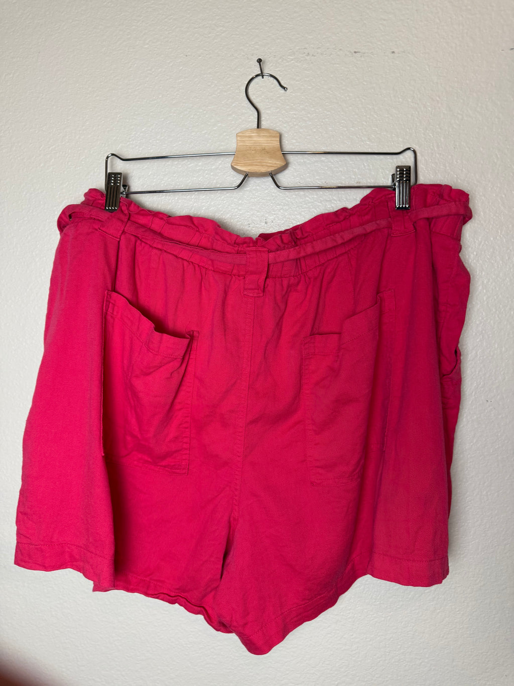 Terra & Sky 43% Cotton 33% Viscose 24% Linen 2X Fuchsia Shorts
