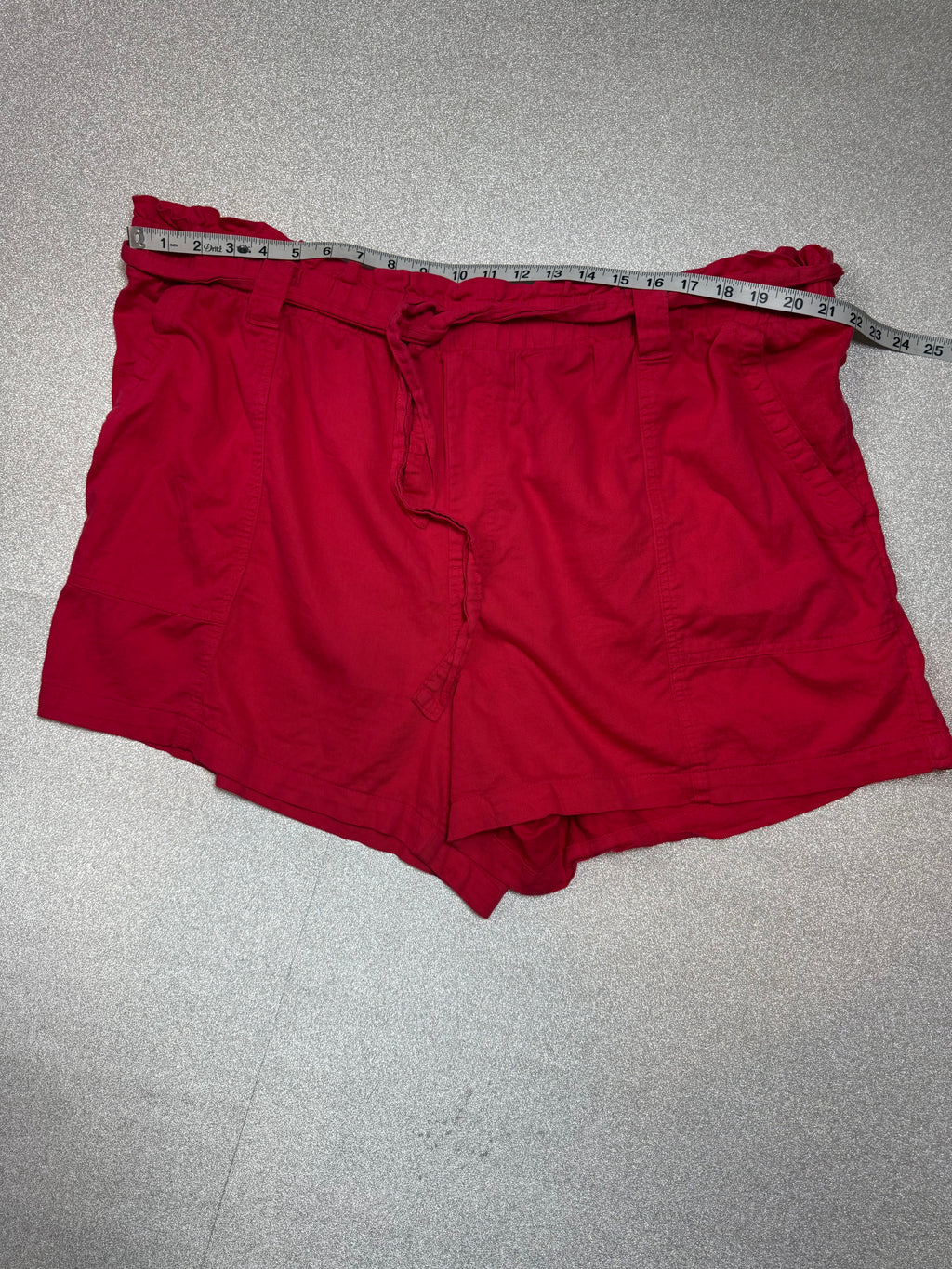 Terra & Sky 43% Cotton 33% Viscose 24% Linen 2X Fuchsia Shorts