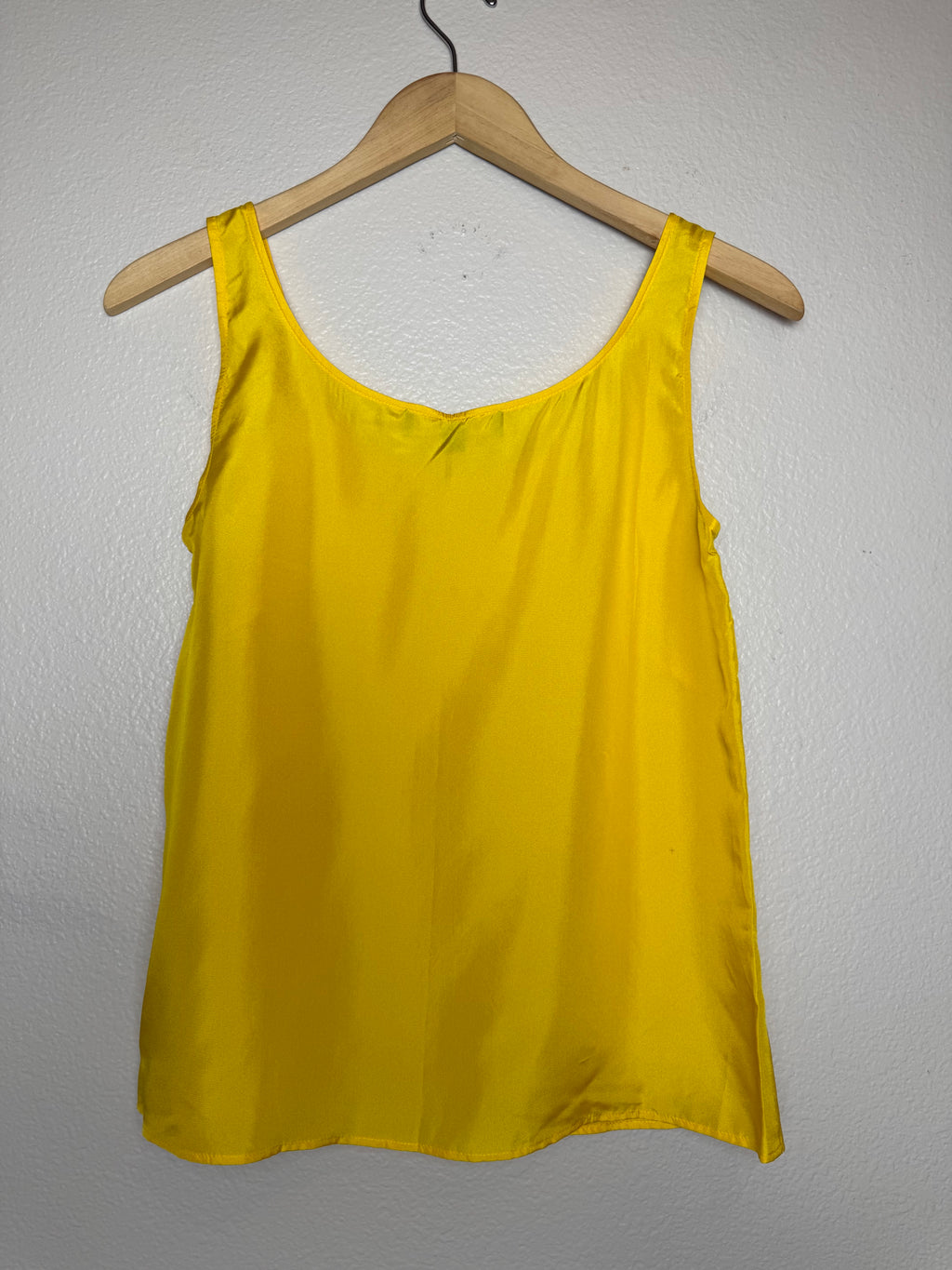 Jim Thompson 100% Silk Size 6 Yellow Tank Top