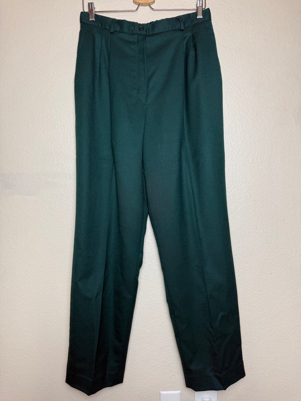 Pendleton 100% Wool Size 14 Forest Green Pants
