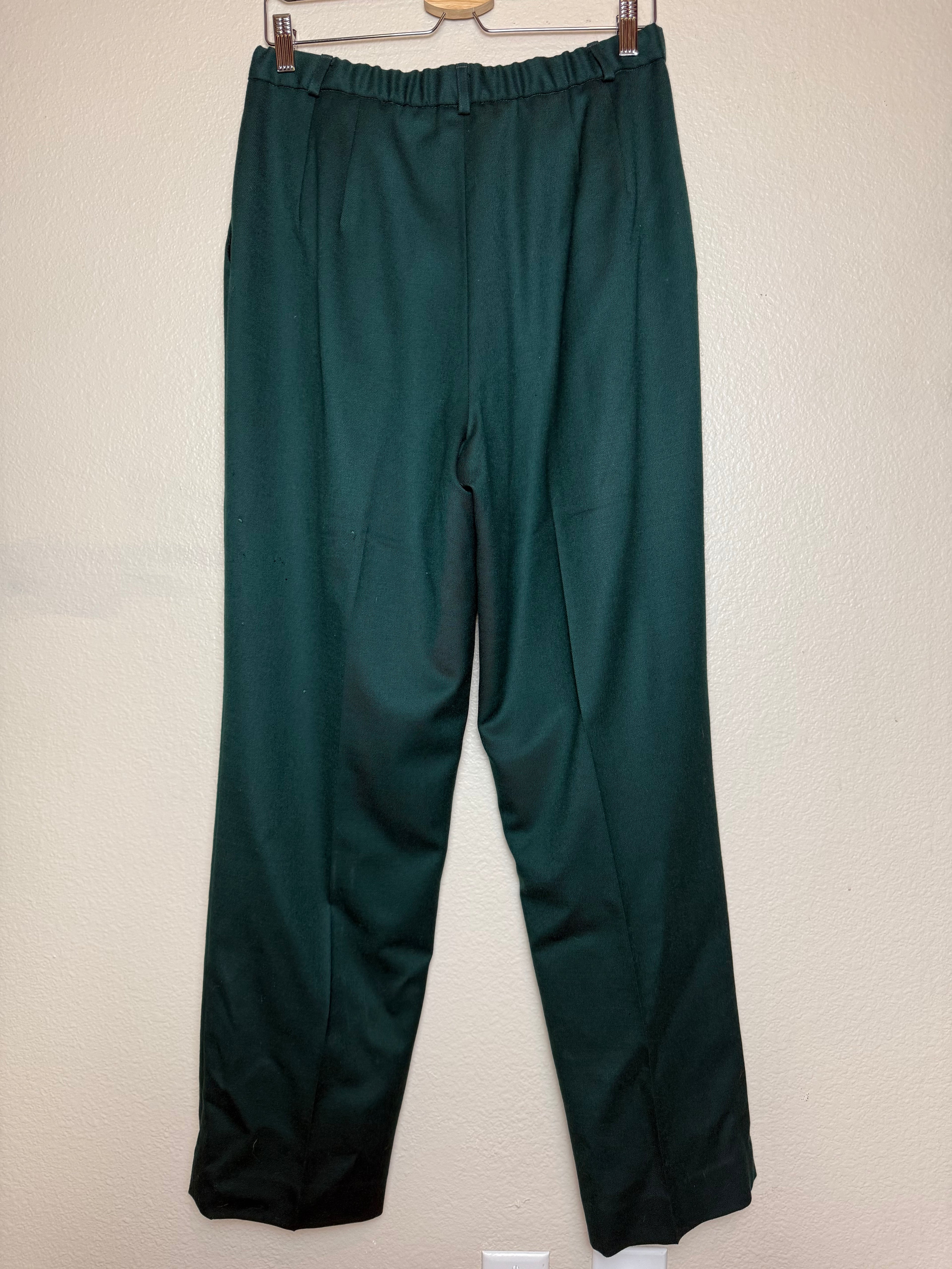 Pendleton 100% Wool Size 14 Forest Green Pants