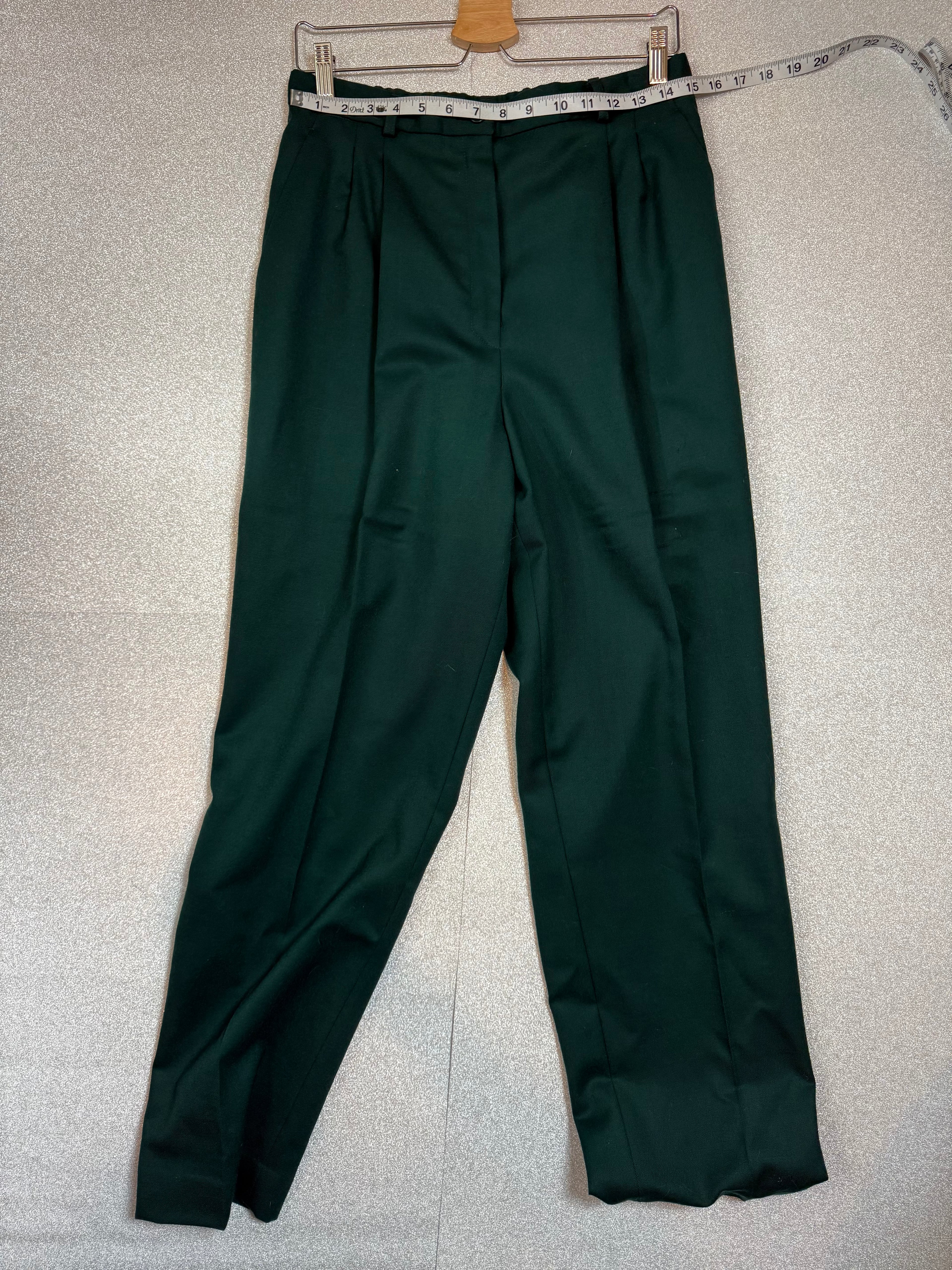 Pendleton 100% Wool Size 14 Forest Green Pants