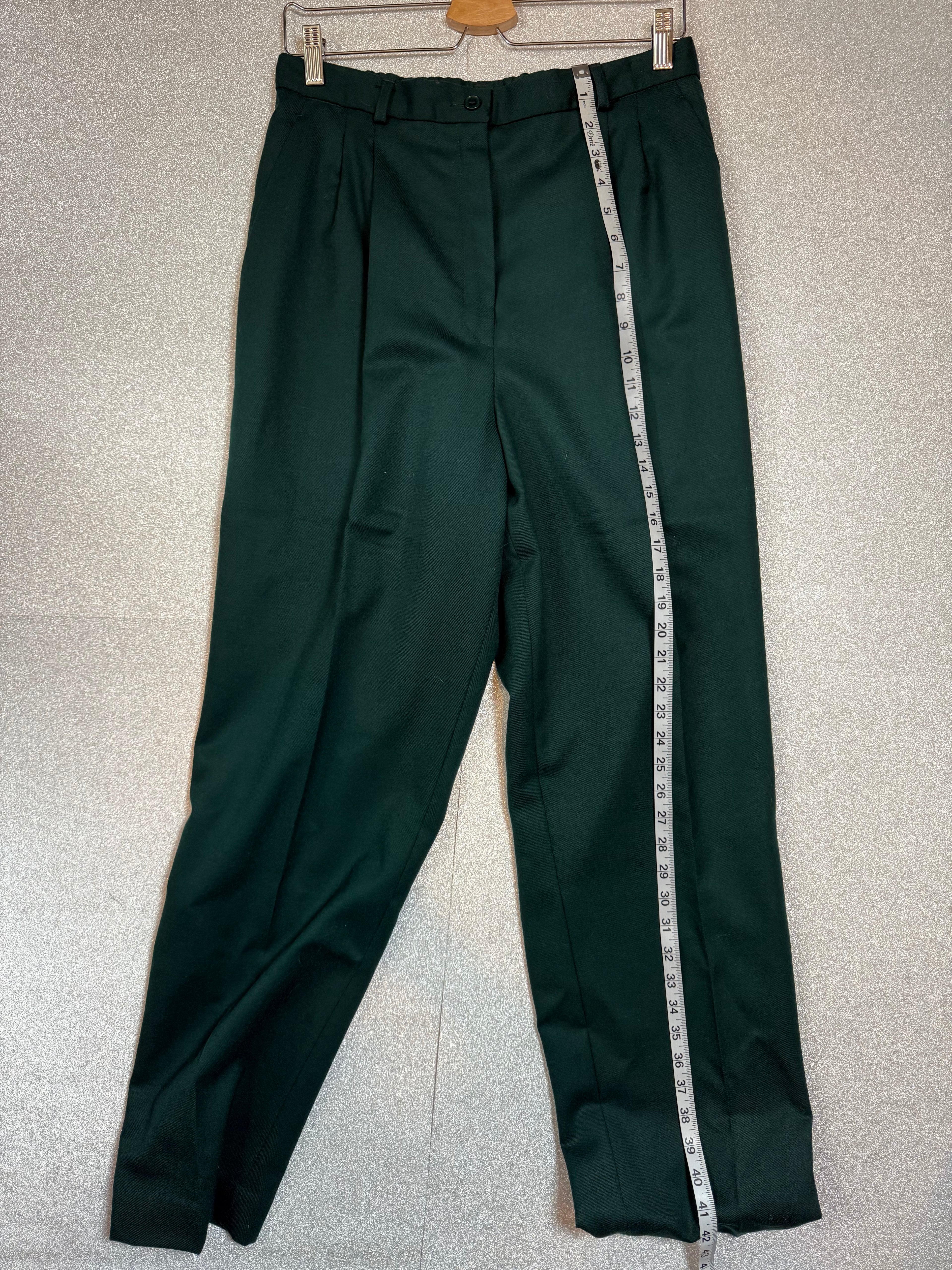 Pendleton 100% Wool Size 14 Forest Green Pants