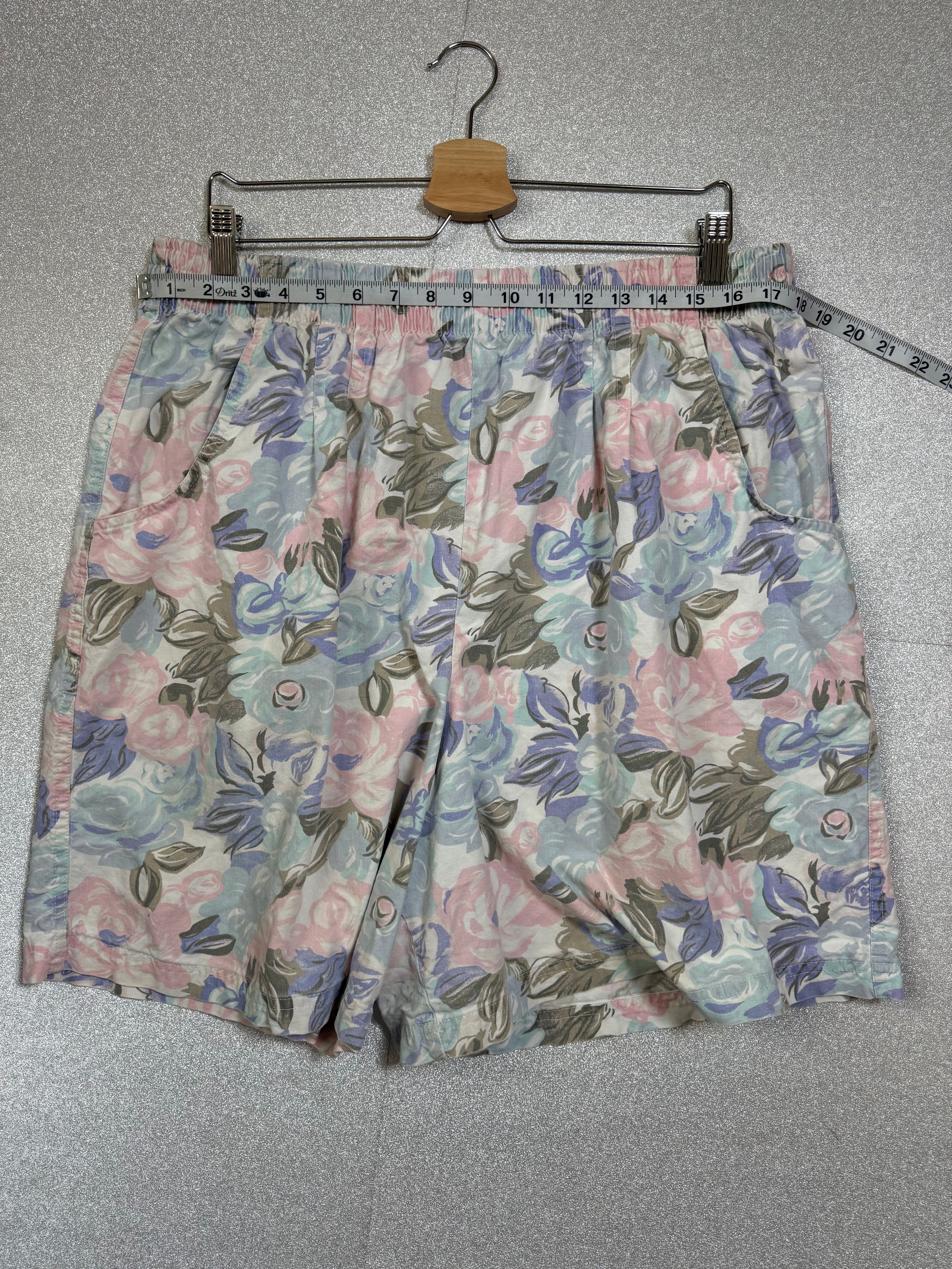Cherokee 100% Cotton Size 20 Floral Print Shorts