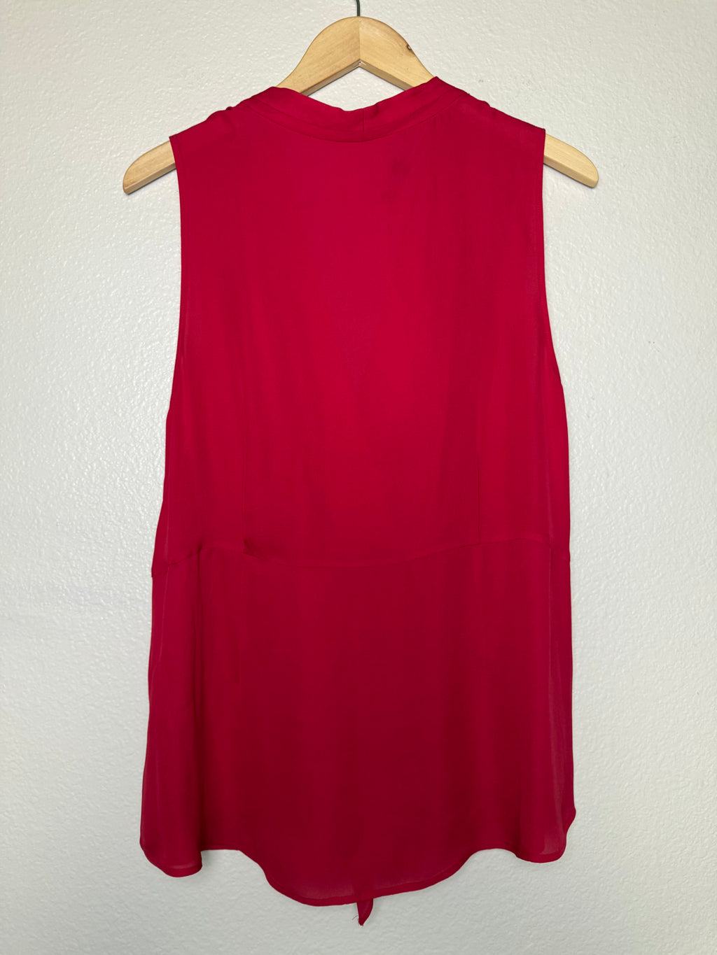 Antonio Melani 100% Silk L Red Tank Top