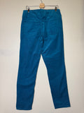 Coldwater Creek 98% Cotton 2% Spandex Size 10 Tall Teal Corduroy Skinny Pants