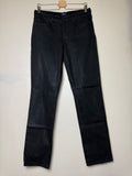 NYJD 96% Cotton 4% Spandex Size 8 Black Metallic Skinny Jeans