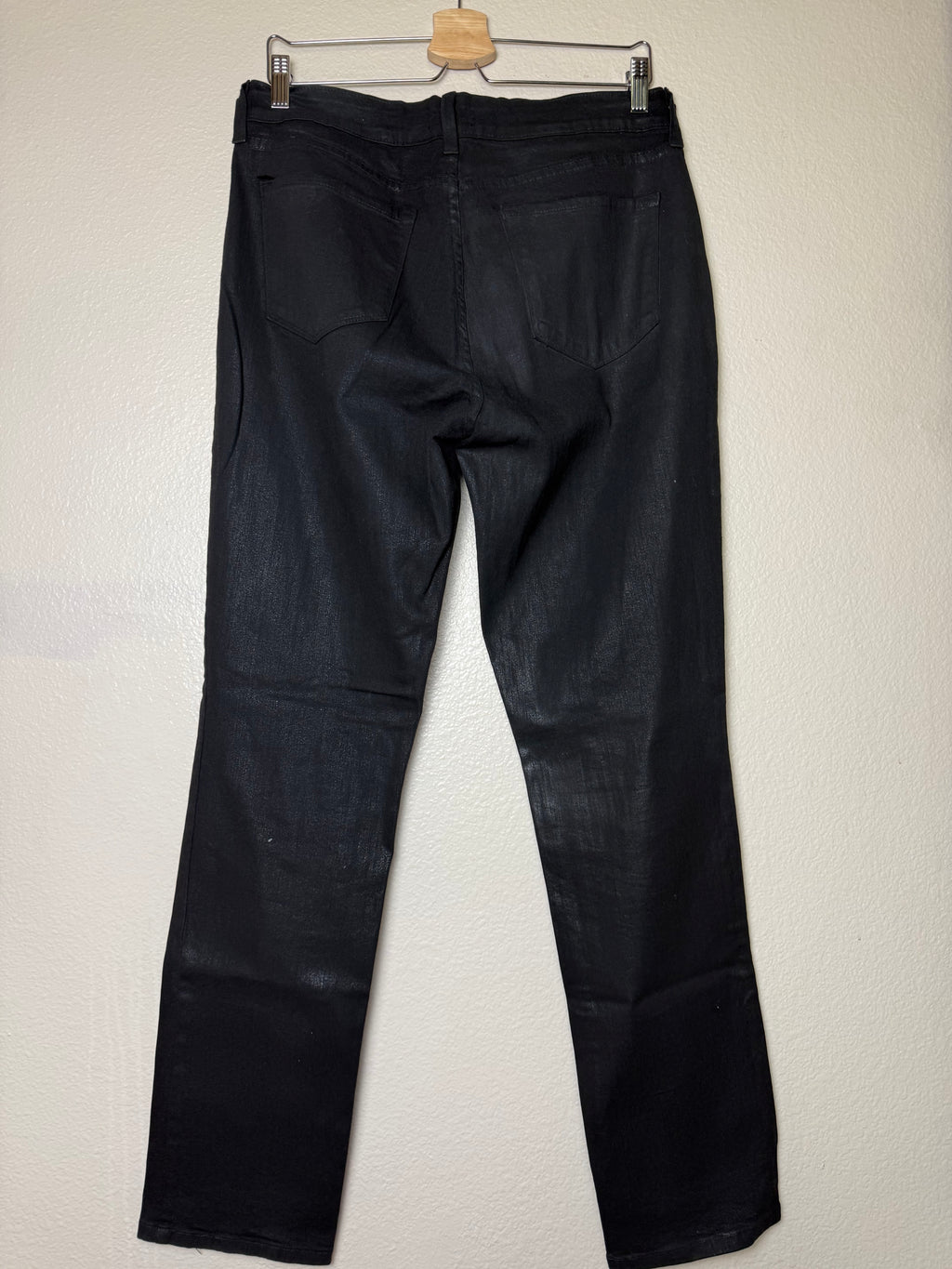 NYJD 96% Cotton 4% Spandex Size 8 Black Metallic Skinny Jeans