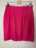 Donna Morgan 100% Silk Size 14 Red Pencil Skirt