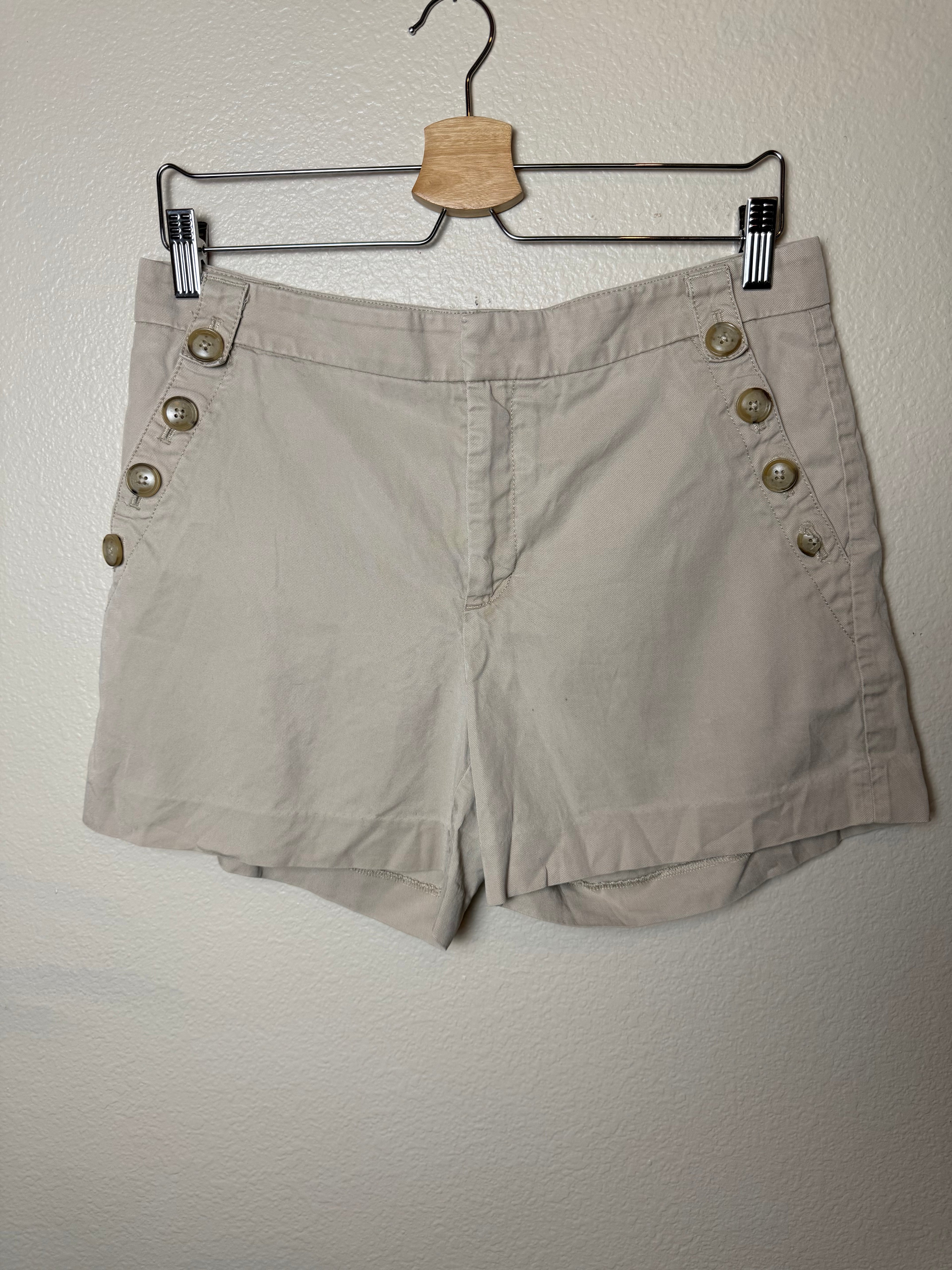 Banana Republic 60% Tencel Lyocell 40% Cotton Size 8 Khaki Shorts