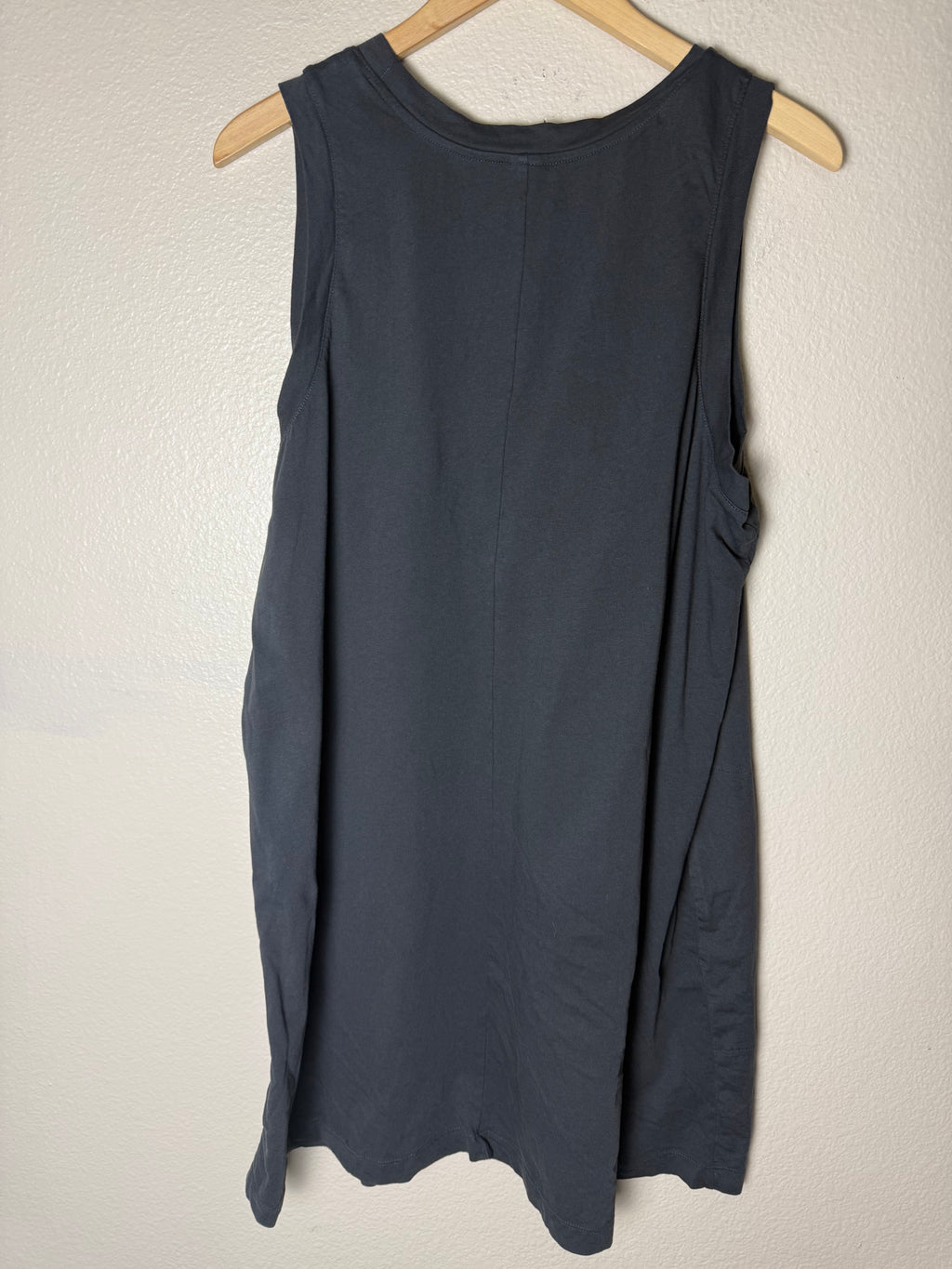 Old Navy 100% Cotton 2X Black Tank Top Mini Dress
