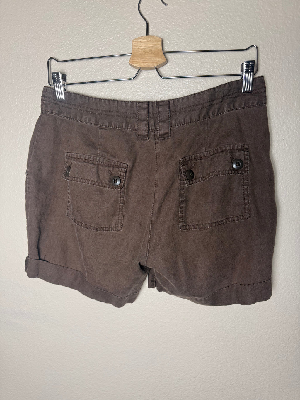 Gap 100% Linen SIze 6 Brown Shorts