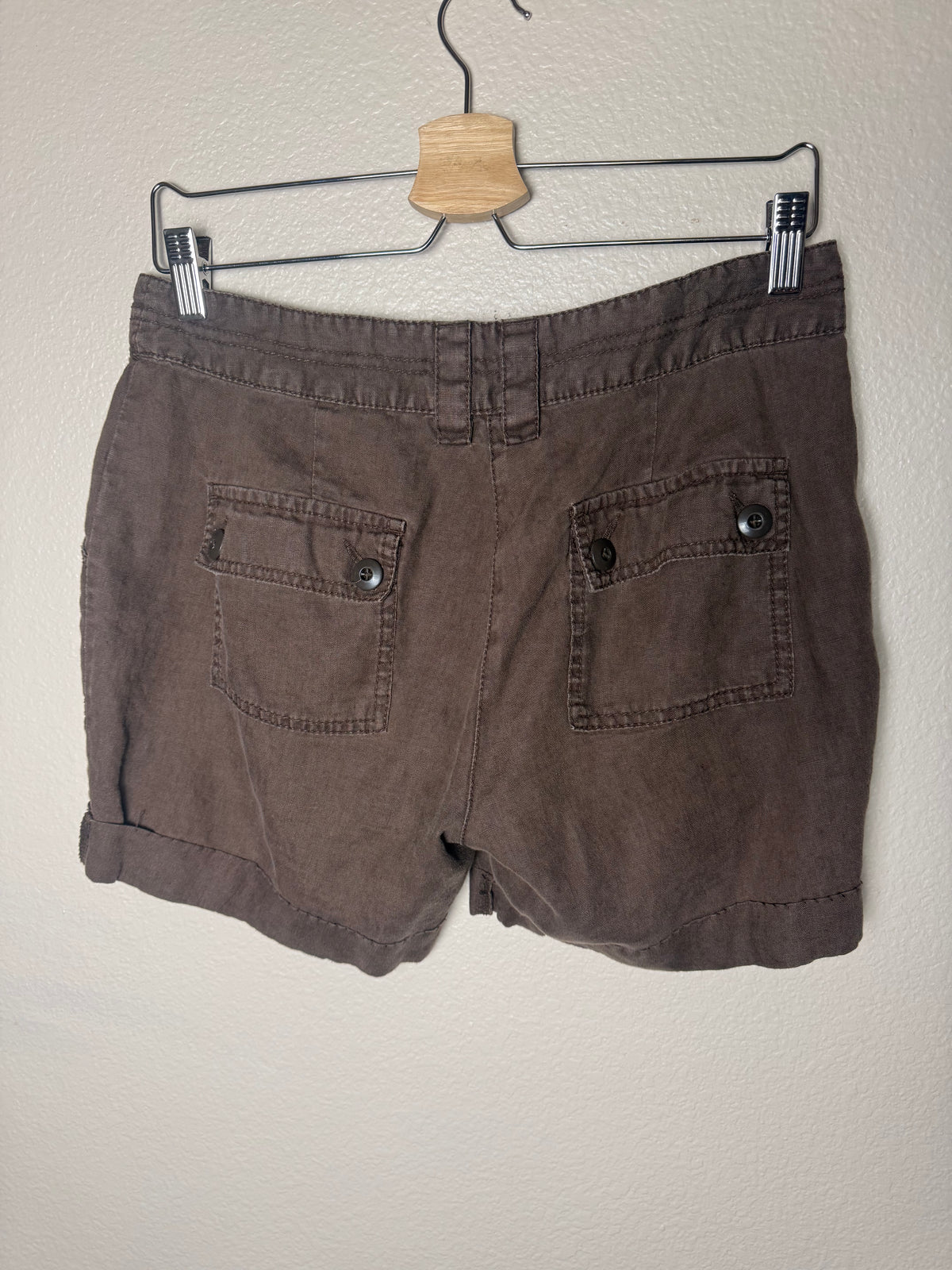 Gap 100% Linen SIze 6 Brown Shorts