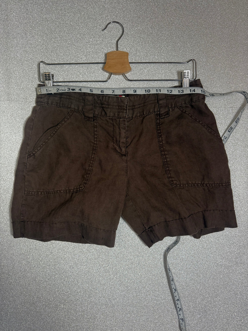 Gap 100% Linen SIze 6 Brown Shorts