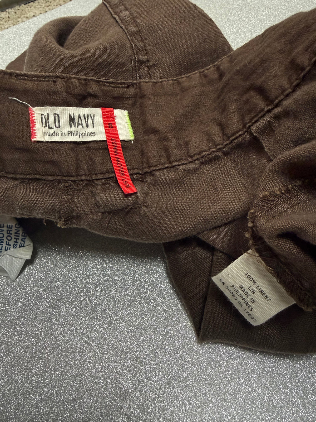 Gap 100% Linen SIze 6 Brown Shorts