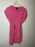 Rafaella 57% Cotton 38% Modal 5% Spandex S Coral Knee Length Short Sleeve Dress
