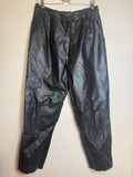 Avanti 100% Leather Size 18 Black Taper Leg Pants