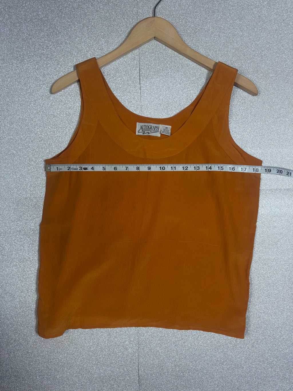 Autograph 100% Silk M Mustard Yellow Tank Top
