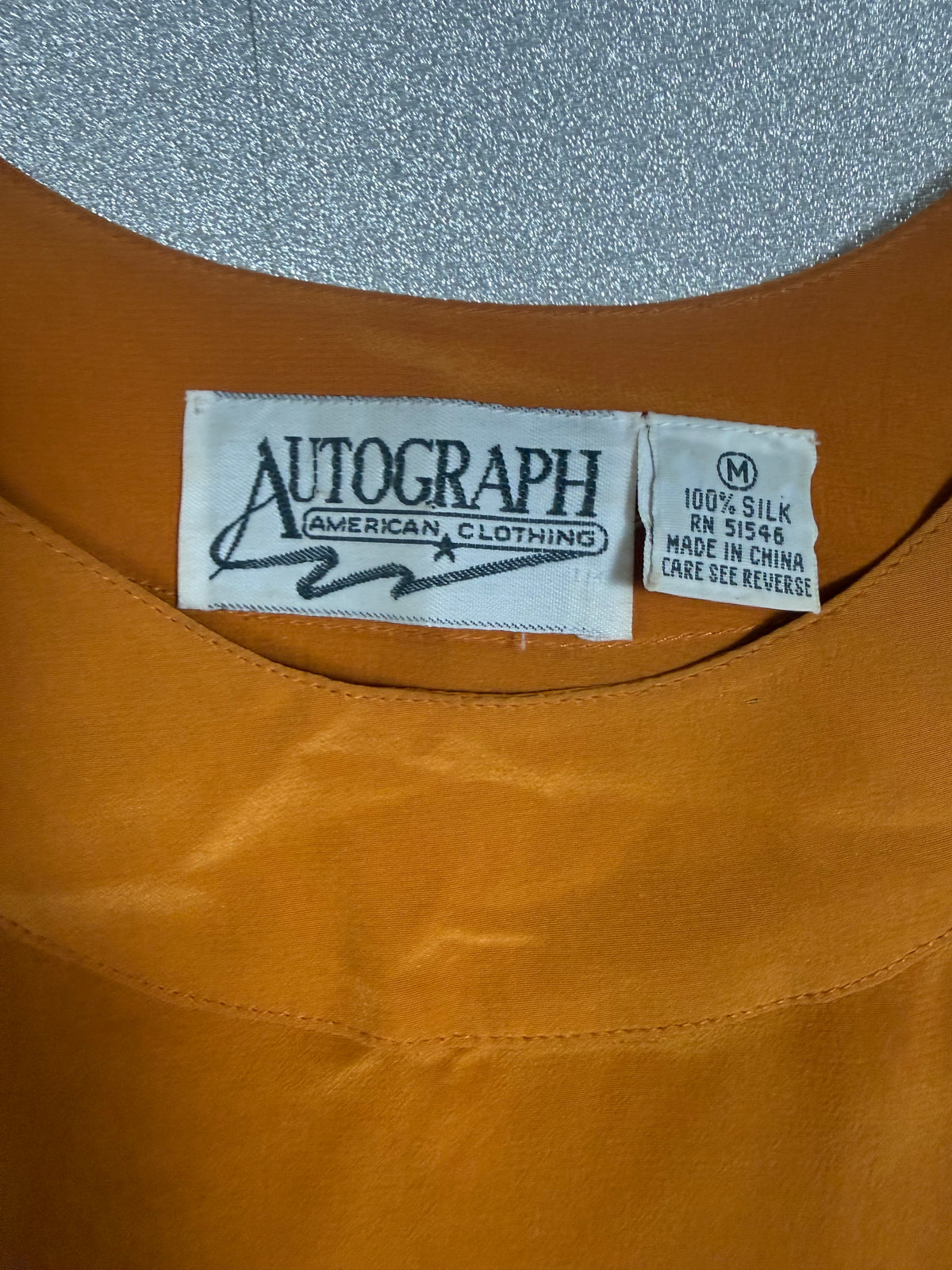 Autograph 100% Silk M Mustard Yellow Tank Top