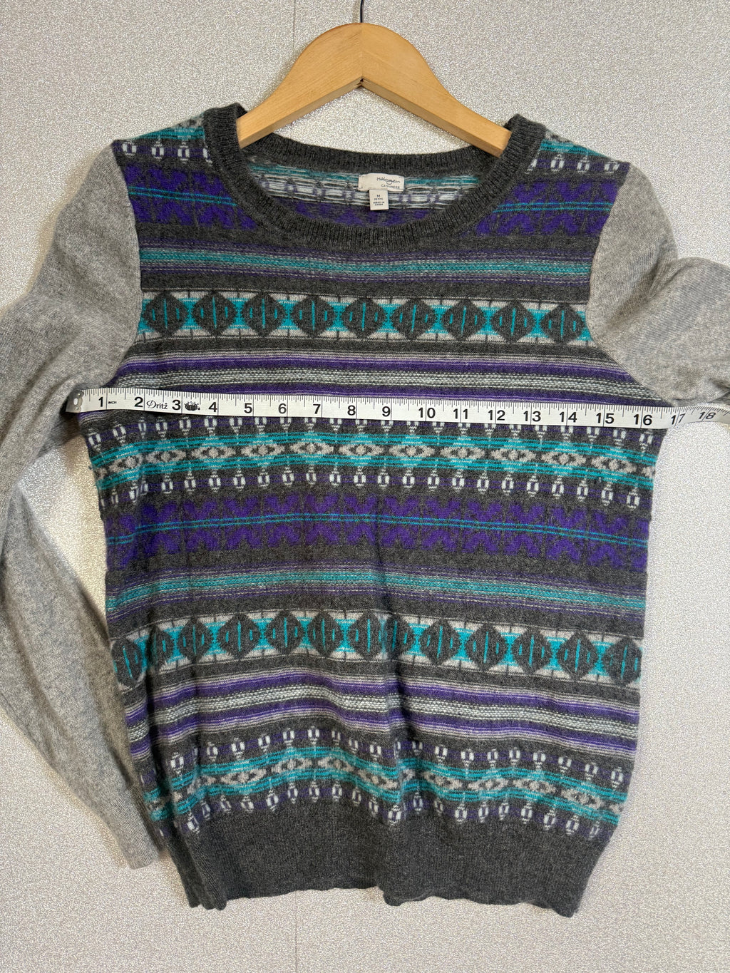 Halogen 100% Cashmere M Multicolored Sweater