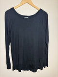 Threads 4 Thought 95% Lenzing Modal 5% Spandex Black Sweatshirt Long Sleeve Shirt
